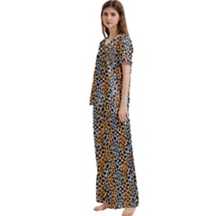 Short Sleeve Satin Pajamas Set With Pockets 