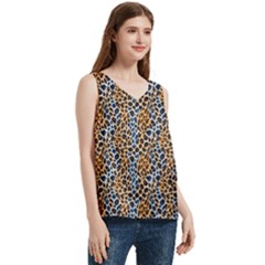 Women s V-Neck Sleeveless Satin Top 