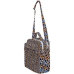 Blue Brown Leopard Crossbody Day Bag