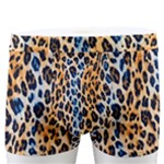 Blue Brown Leopard Men s Boxer Briefs