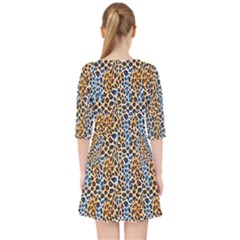 Quarter Sleeve Pocket Dress 