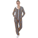 Blue Brown Leopard Women s Tracksuit