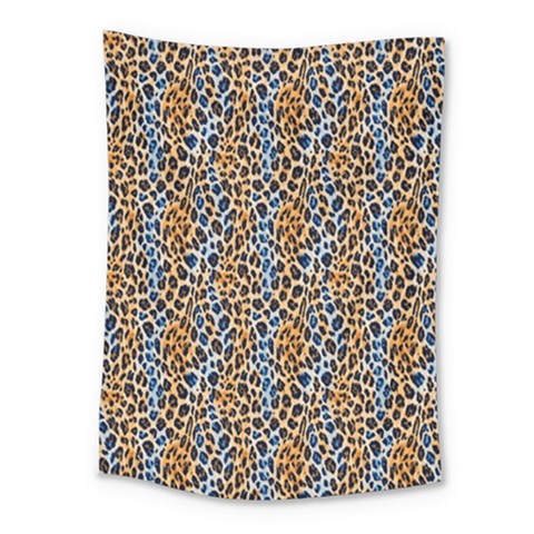 Blue Brown Leopard Medium Tapestry from ArtsNow.com