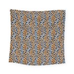 Blue Brown Leopard Square Tapestry (Small)