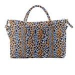 Blue Brown Leopard Carry-on Travel Shoulder Bag
