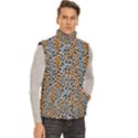 Men s High Neck Button Up Puffer Vest 