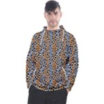 Blue Brown Leopard Men s Pullover Hoodie