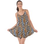 Blue Brown Leopard Love the Sun Cover Up