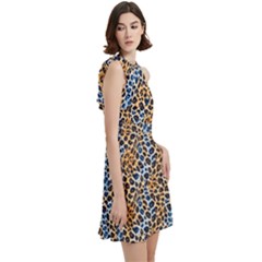 Cocktail Party Halter Sleeveless Dress With Pockets 