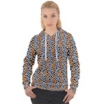 Blue Brown Leopard Women s Overhead Hoodie