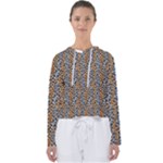 Blue Brown Leopard Women s Slouchy Sweat