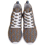 Blue Brown Leopard Men s Lightweight High Top Sneakers