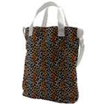 Blue Brown Leopard Canvas Messenger Bag