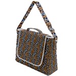 Blue Brown Leopard Box Up Messenger Bag