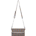 Blue Brown Leopard Mini Crossbody Handbag