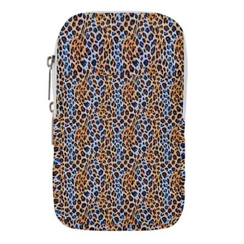 Blue Brown Leopard Waist Pouch (Small) from ArtsNow.com