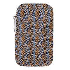 Blue Brown Leopard Waist Pouch (Small) from ArtsNow.com