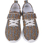 Blue Brown Leopard Women s Velcro Strap Shoes