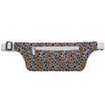 Blue Brown Leopard Active Waist Bag