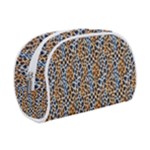Blue Brown Leopard Make Up Case (Small)