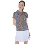 Blue Brown Leopard Women s Polo T-Shirt