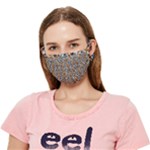 Blue Brown Leopard Crease Cloth Face Mask (Adult)