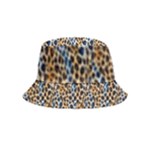Blue Brown Leopard Inside Out Bucket Hat (Kids)