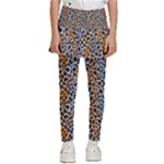 Blue Brown Leopard Kids  Skirted Pants