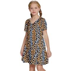 Kids  Short Sleeve Tiered Mini Dress 