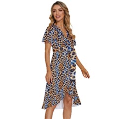 Women s Kimono Wrap Satin Dress 