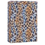 Blue Brown Leopard Playing Cards Single Design (Rectangle) with Custom Box
