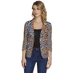 Women s One-Button 3/4 Sleeve Short Jacket 