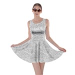 Light Grey Snake Skater Dress