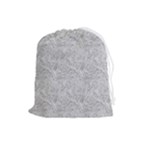 Light Grey Snake Drawstring Pouch (Large)