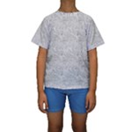 Light Grey Snake Kids  Short Sleeve Swimwear