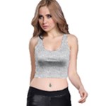 Light Grey Snake Racer Back Crop Top