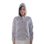Light Grey Snake Women s Hooded Windbreaker
