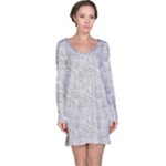 Light Grey Snake Long Sleeve Nightdress