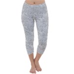 Light Grey Snake Capri Winter Leggings 