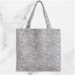 Light Grey Snake Zipper Grocery Tote Bag