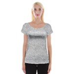 Light Grey Snake Cap Sleeve Top