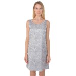Light Grey Snake Sleeveless Satin Nightdress