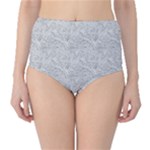 Light Grey Snake Classic High-Waist Bikini Bottoms