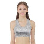 Light Grey Snake Sports Bra with Border