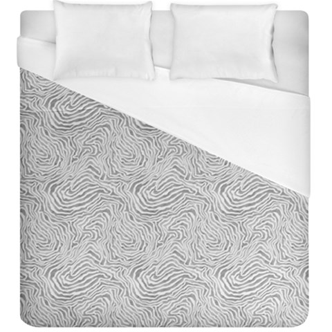 Light Grey Snake Duvet Cover (King Size) from ArtsNow.com