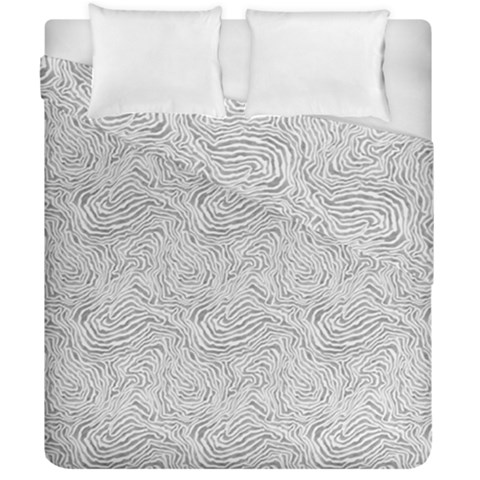 Light Grey Snake Duvet Cover Double Side (California King Size) from ArtsNow.com
