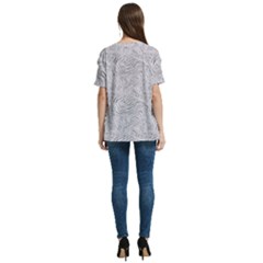V-Neck Split Shoulder Casual T-Shirt 