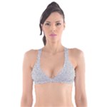 Light Grey Snake Plunge Bikini Top