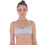 Light Grey Snake Tie Back Bikini Top