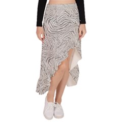 Asymmetrical Ruffle Hem Skirt  